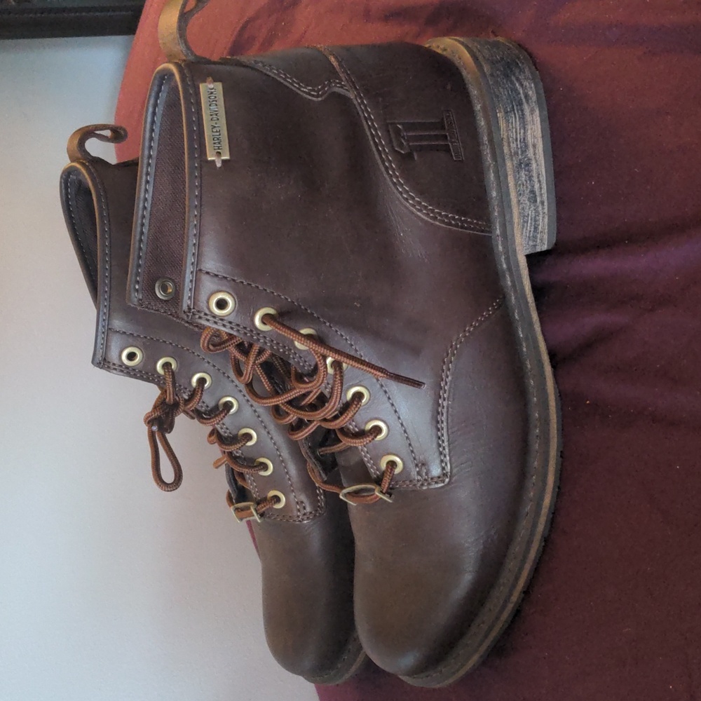 Harley Davidson Men's Brown Riding Boots. Size 13. Like New, Great Condition